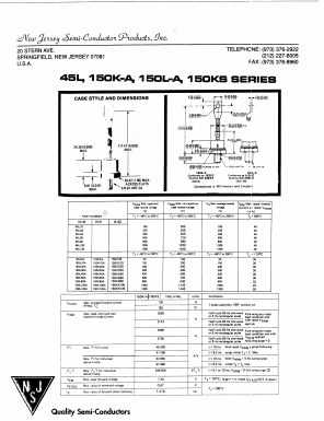 150K80A Datasheet PDF New Jersey Semiconductor