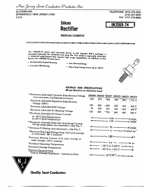 1N3573 Datasheet PDF New Jersey Semiconductor