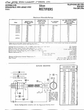1N3741 Datasheet PDF New Jersey Semiconductor