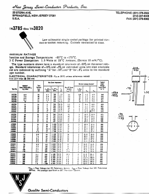 1N3787 Datasheet PDF New Jersey Semiconductor