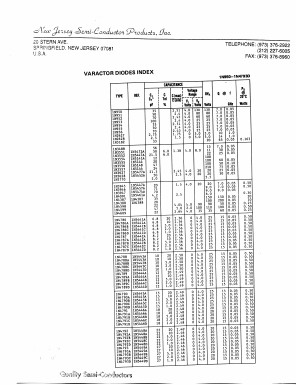 1N4388 Datasheet PDF New Jersey Semiconductor