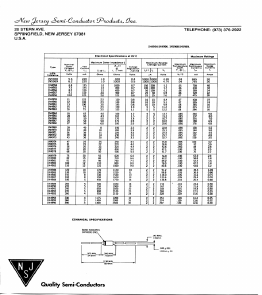 1N4959 Datasheet PDF New Jersey Semiconductor