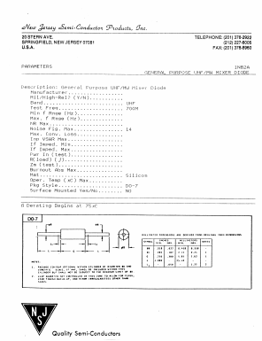 1N82A Datasheet PDF New Jersey Semiconductor