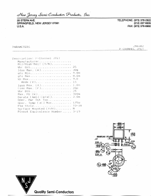 2N4382 Datasheet PDF New Jersey Semiconductor