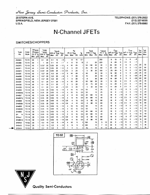 2N4091_ Datasheet PDF New Jersey Semiconductor
