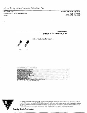 GES5305 Datasheet PDF New Jersey Semiconductor