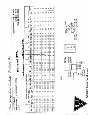 2N5524 Datasheet PDF New Jersey Semiconductor