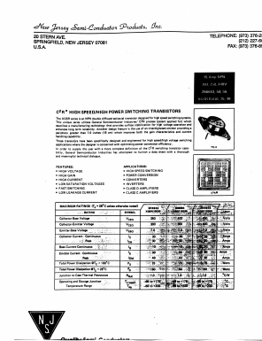 XGSR15040 Datasheet PDF New Jersey Semiconductor