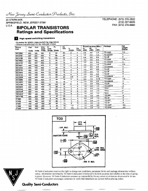 C4242_ Datasheet PDF New Jersey Semiconductor