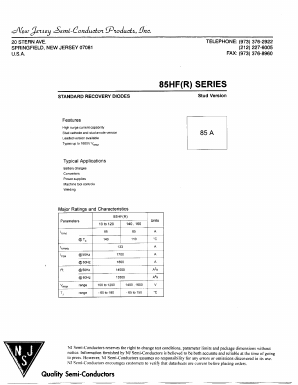 88HFR20 Datasheet PDF New Jersey Semiconductor