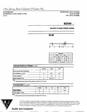 BZX55C5 Datasheet PDF New Jersey Semiconductor