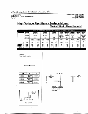 1N6533U Datasheet PDF New Jersey Semiconductor