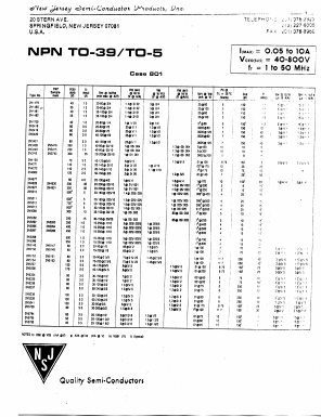 2N5010_ Datasheet PDF New Jersey Semiconductor