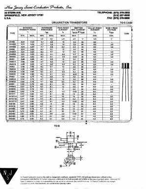 2N489A_ Datasheet PDF New Jersey Semiconductor