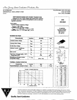C2625 Datasheet PDF New Jersey Semiconductor
