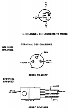 RFP2N18L Datasheet PDF New Jersey Semiconductor