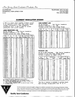 2N5289 Datasheet PDF New Jersey Semiconductor