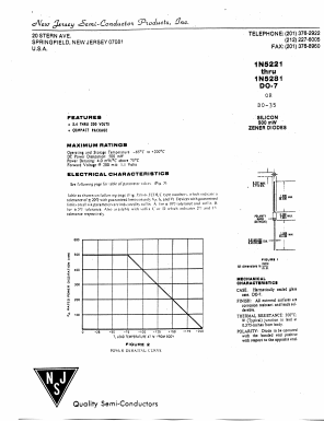 1N5246 Datasheet PDF New Jersey Semiconductor