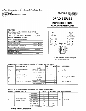 SSTDPAD2 Datasheet PDF New Jersey Semiconductor