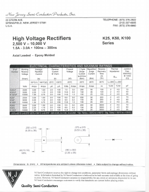 K100UF Datasheet PDF New Jersey Semiconductor