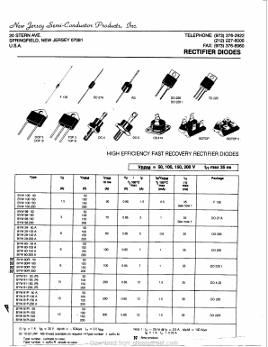 BYW81-50R Datasheet PDF New Jersey Semiconductor