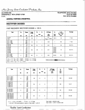 1N3881 Datasheet PDF New Jersey Semiconductor