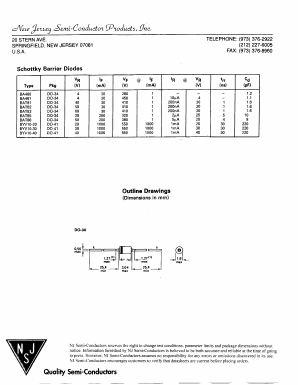 BA481 Datasheet PDF New Jersey Semiconductor