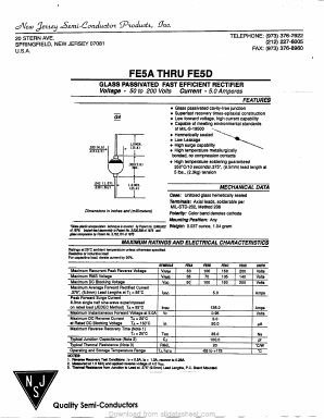 FE5B Datasheet PDF New Jersey Semiconductor