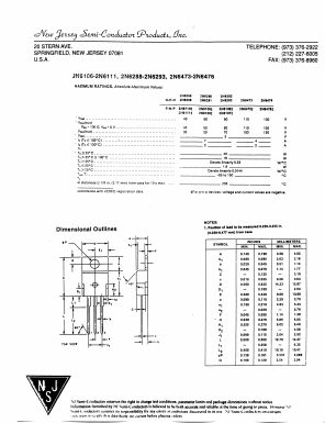 2N6293 Datasheet PDF New Jersey Semiconductor