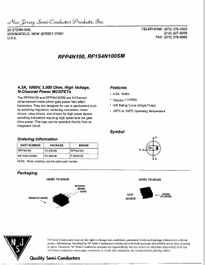 F1S4N100 Datasheet PDF New Jersey Semiconductor