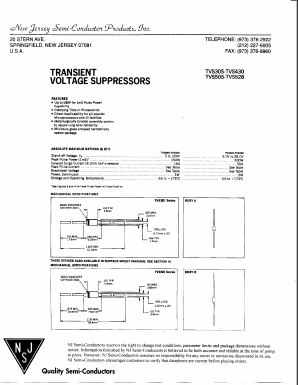 TVS305 Datasheet PDF New Jersey Semiconductor