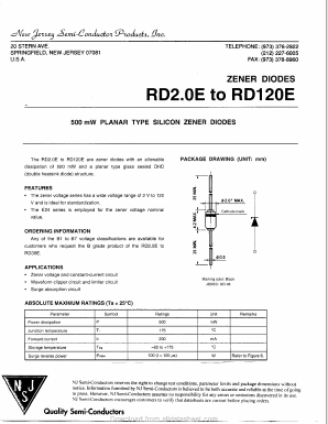 RD5.6E Datasheet PDF New Jersey Semiconductor