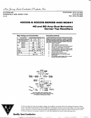 60CDQ035 Datasheet PDF New Jersey Semiconductor