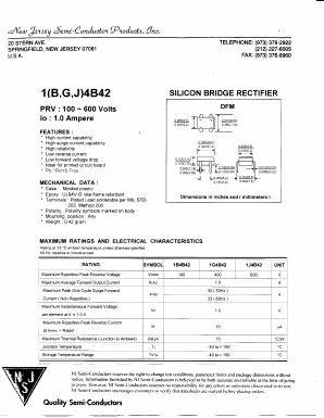 1G4B42 Datasheet PDF New Jersey Semiconductor