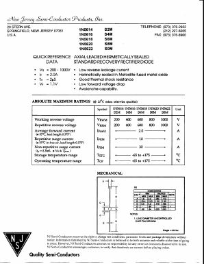 1N5622 Datasheet PDF New Jersey Semiconductor