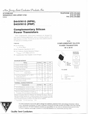 D44VH10_ Datasheet PDF New Jersey Semiconductor