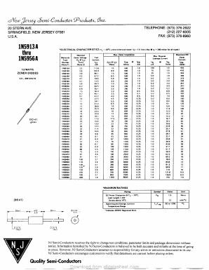 1N59S2A Datasheet PDF New Jersey Semiconductor