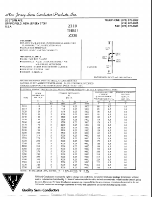 Z115 Datasheet PDF New Jersey Semiconductor