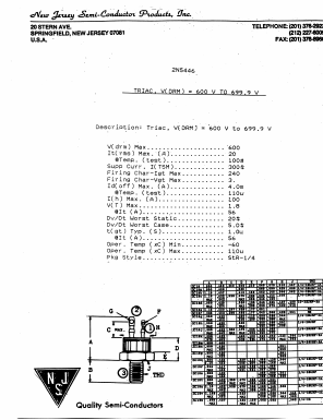 2N5446_ Datasheet PDF New Jersey Semiconductor