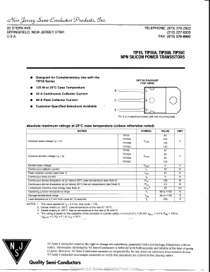 TIP35B Datasheet PDF New Jersey Semiconductor