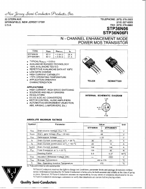 STP36N06FI Datasheet PDF New Jersey Semiconductor