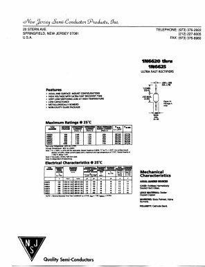 1N6625 Datasheet PDF New Jersey Semiconductor