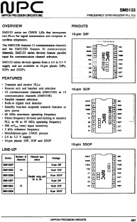 SM5133ES Datasheet PDF Nippon Precision Circuits 