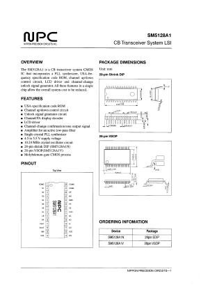 SM5128A1V Datasheet PDF Nippon Precision Circuits 