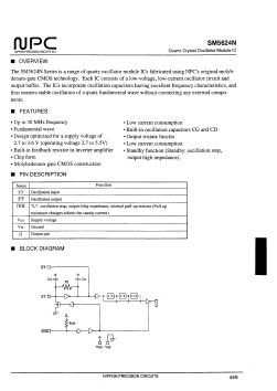 SM5624N Datasheet PDF Nippon Precision Circuits 