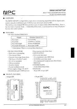 SM5813APT Datasheet PDF Nippon Precision Circuits 