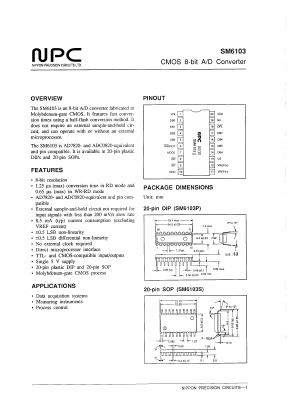 SM6103 Datasheet PDF Nippon Precision Circuits 