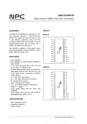 SM6105S Datasheet PDF Nippon Precision Circuits 