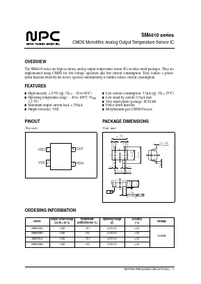 SM6610MH Datasheet PDF Nippon Precision Circuits 