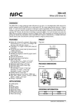 SM8135B Datasheet PDF Nippon Precision Circuits 